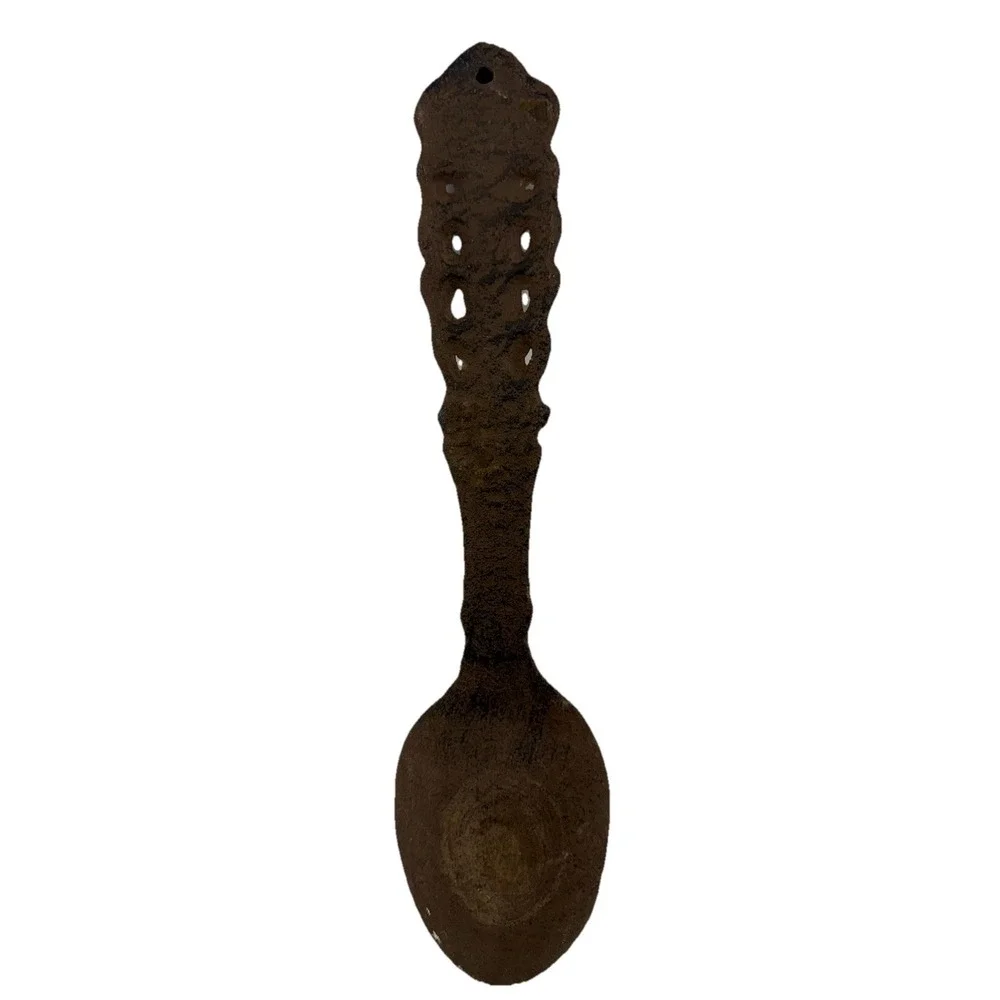 Vintage Cast Iron Decorative Spoon Wall Hanging Rustic‎ Kitchen Decor 11